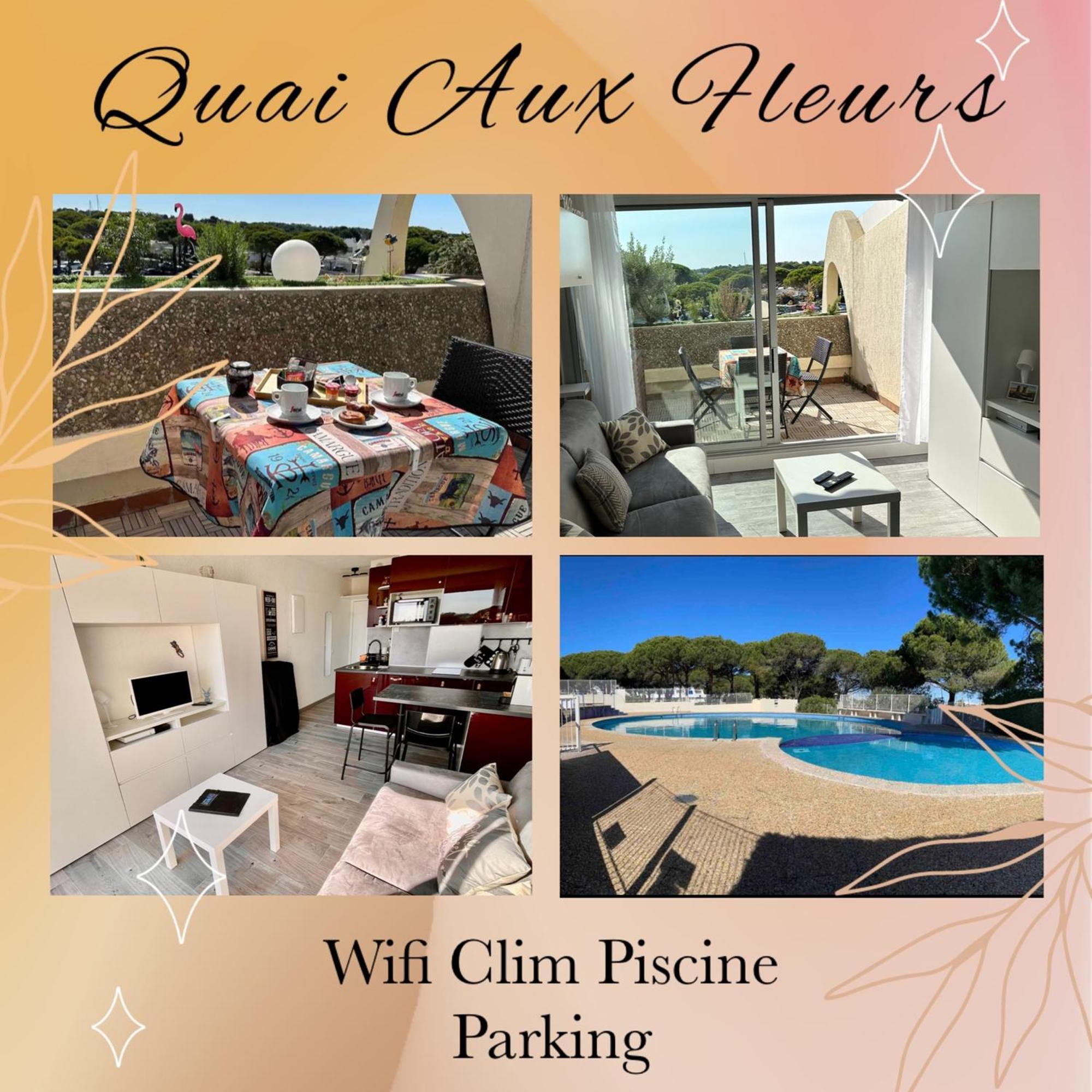 Superbe Studio, Terrasse, Piscine, Parking Le Grau-du-Roi Exterior photo